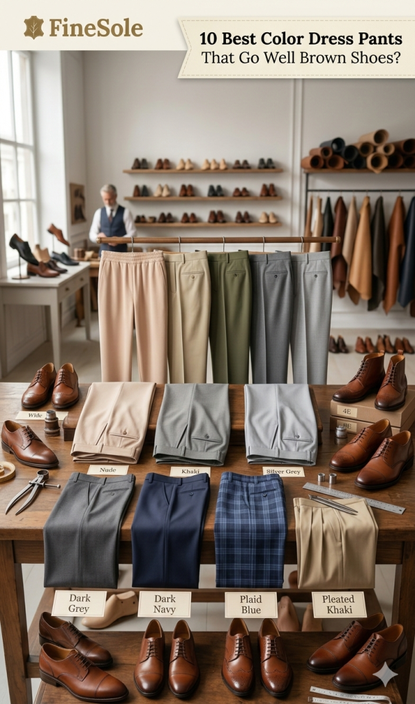 10 Best Color Dress Pants That Go Well with Brown Shoes?